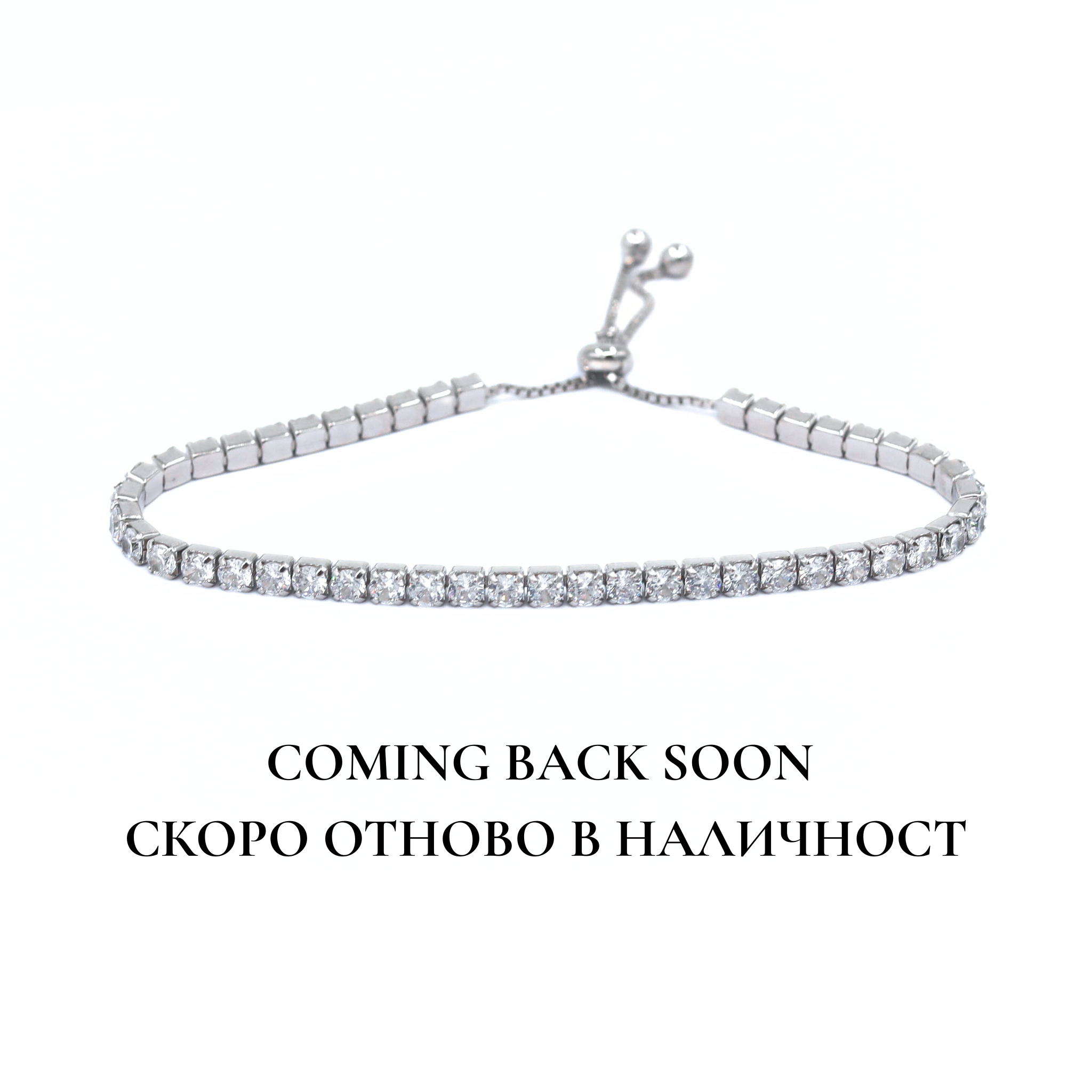 Tennis Bracelet Bijou in Silver