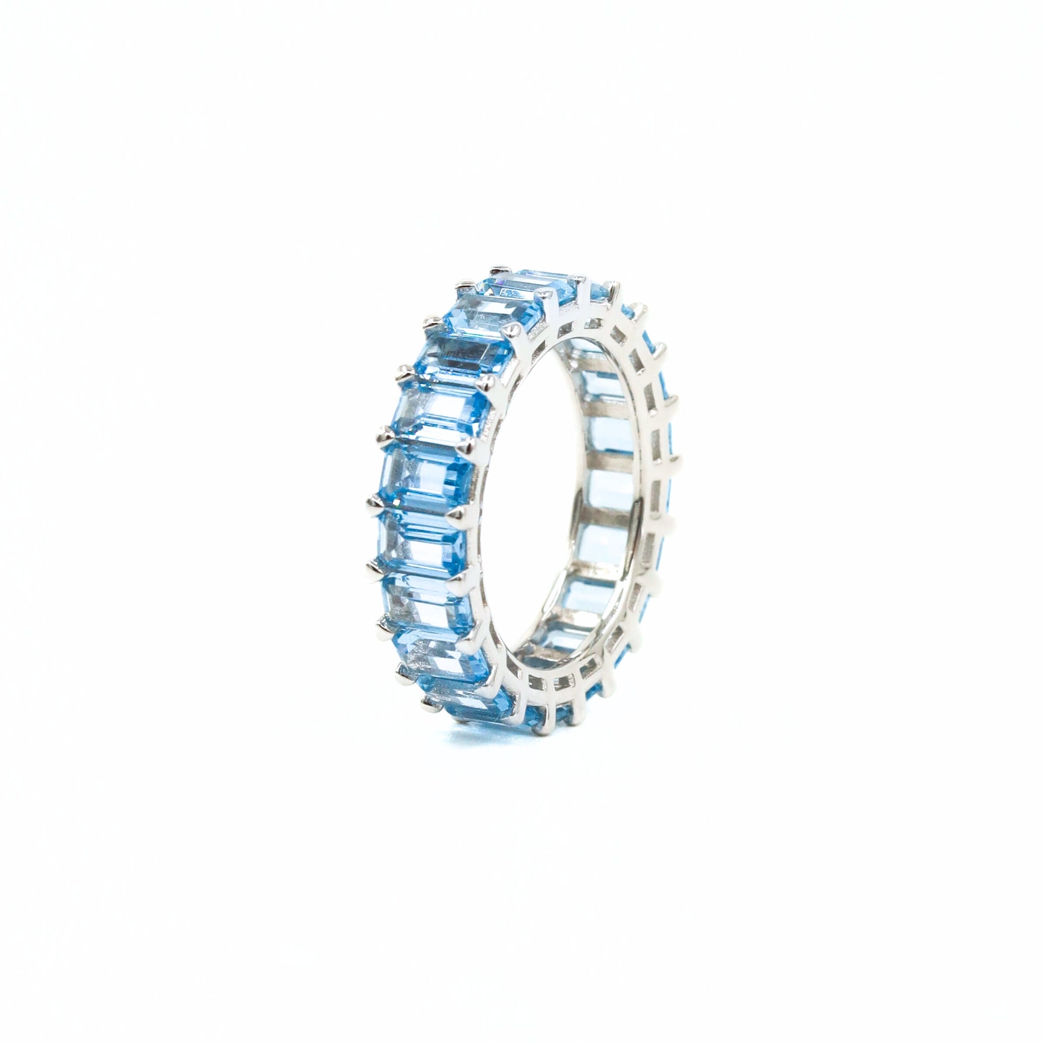 Anello Nicole Rettangolare Blu