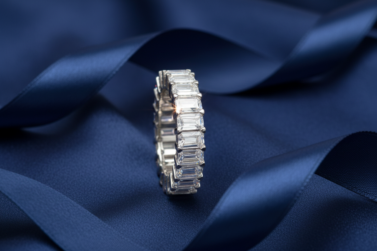 Crystal Garden Silver Ring