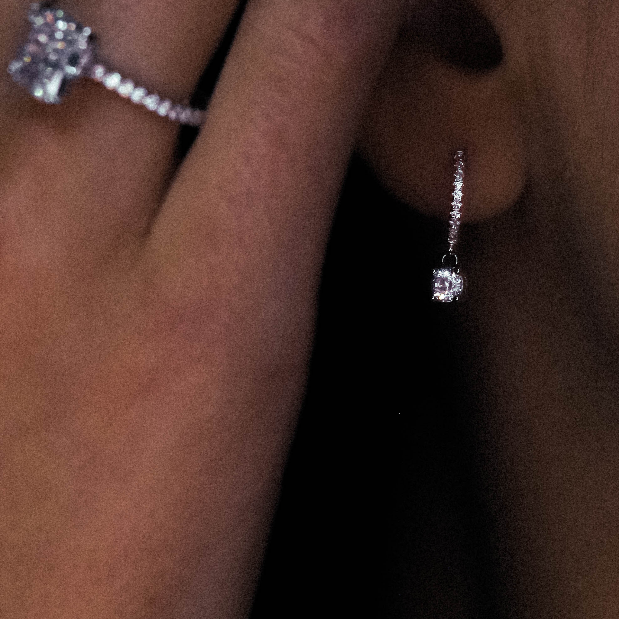 Belle Lune Set - sterling silver earrings and ring