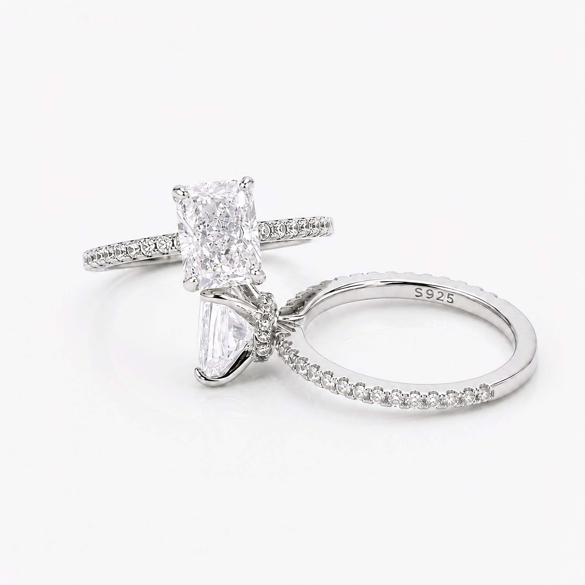 Kapi Radiant Cut Ring In Silver