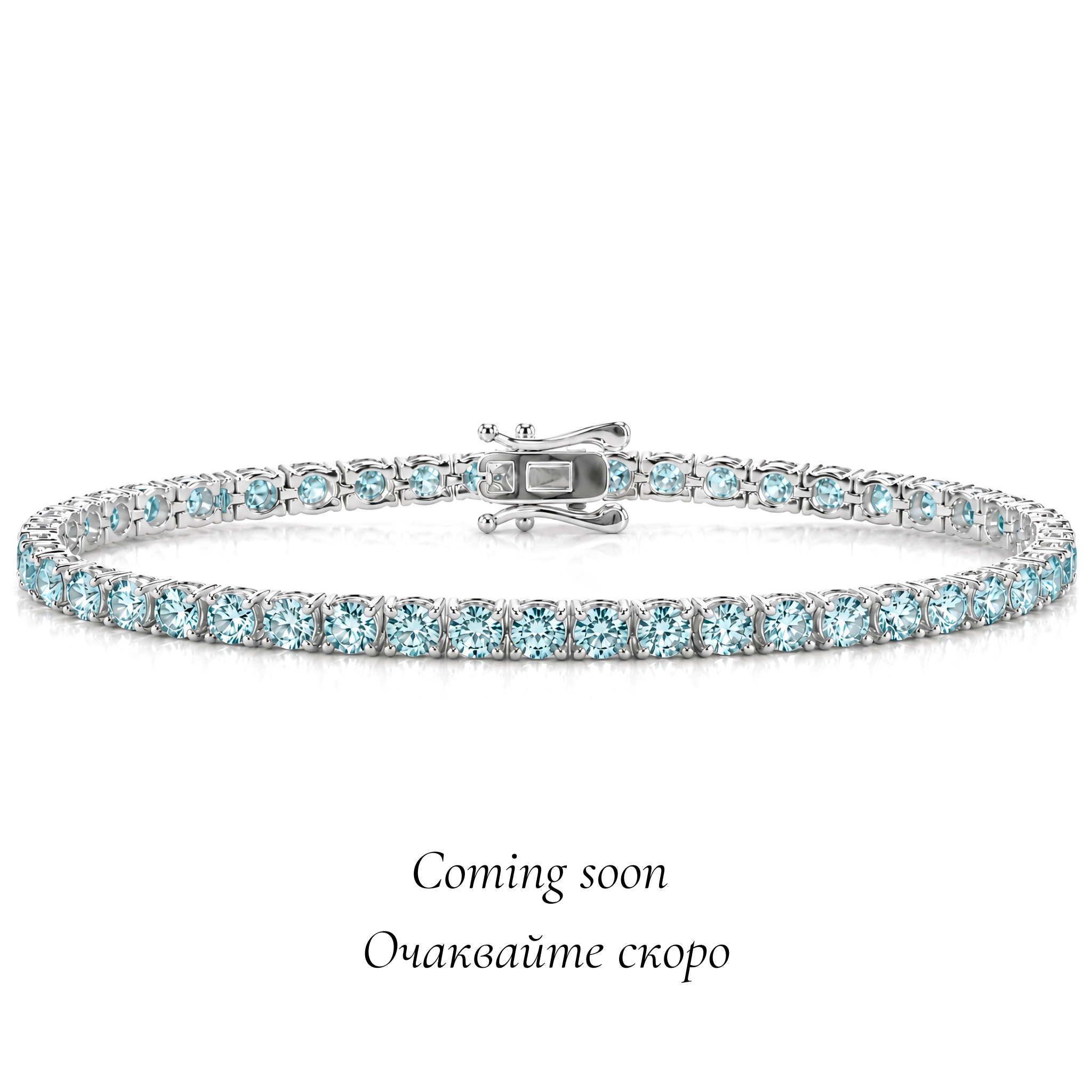Tennis bracelet Meriam in silver