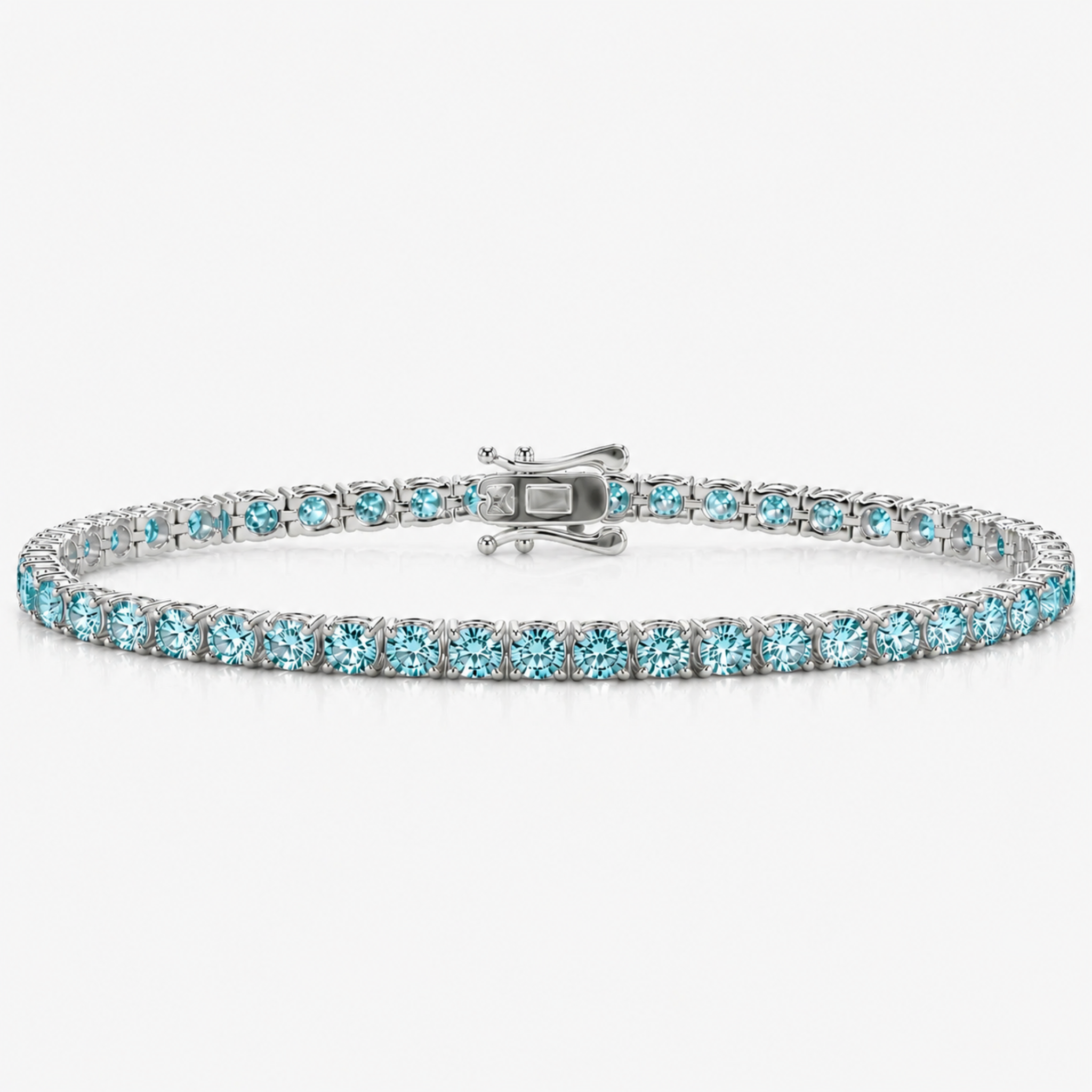 Tennis bracelet Meriam in silver