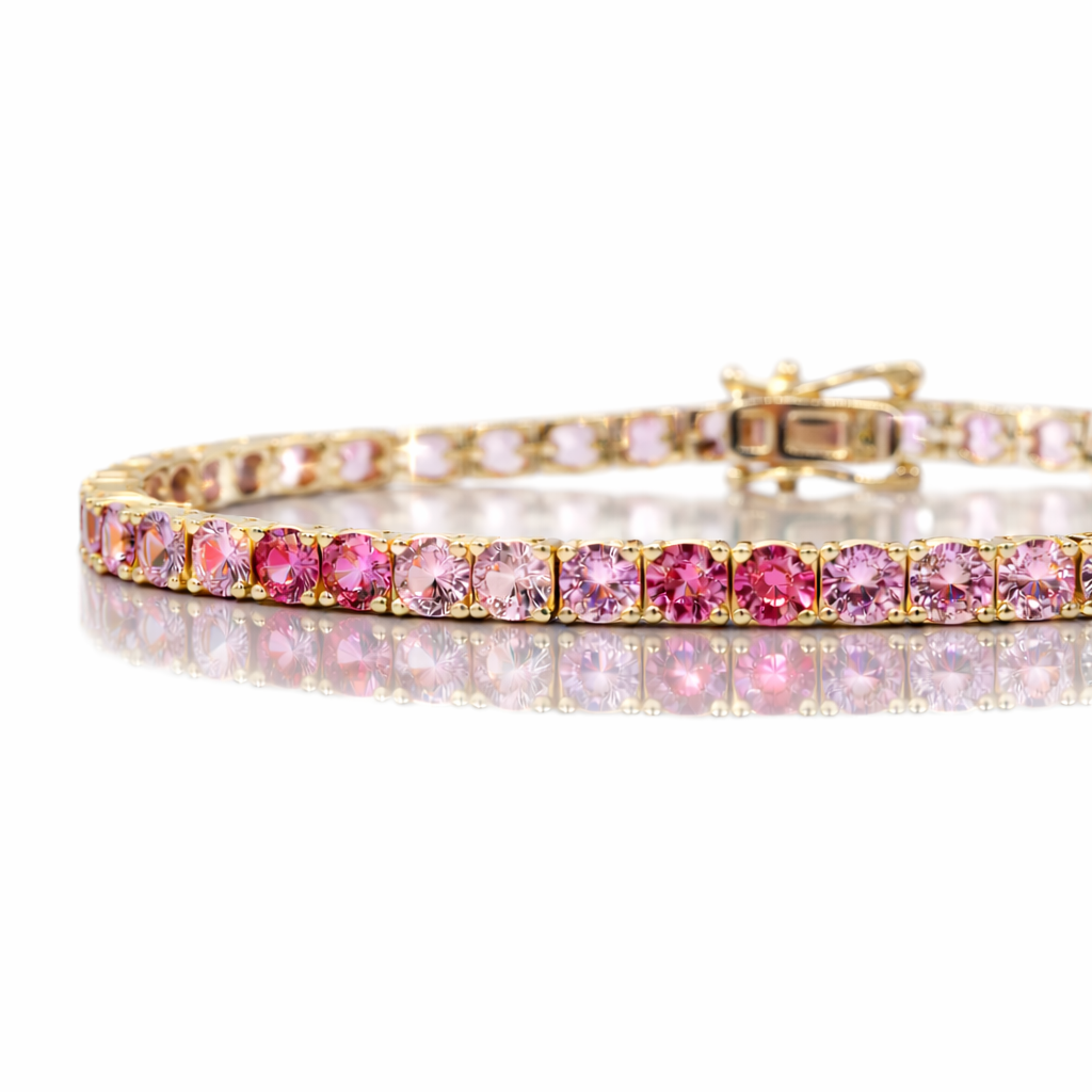 Tennis Bracelet Eterna in Pink