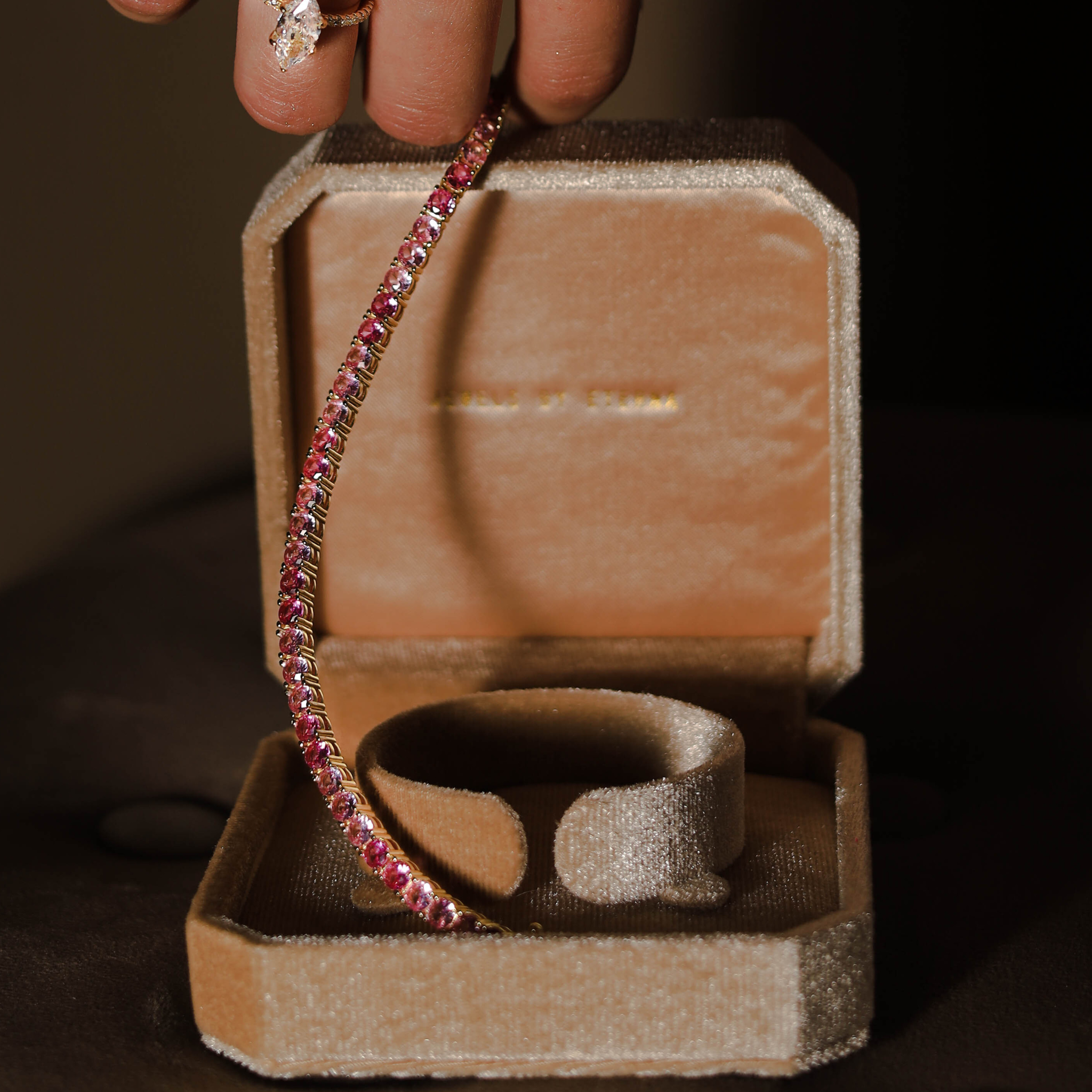 Tennis Bracelet Eterna in Pink