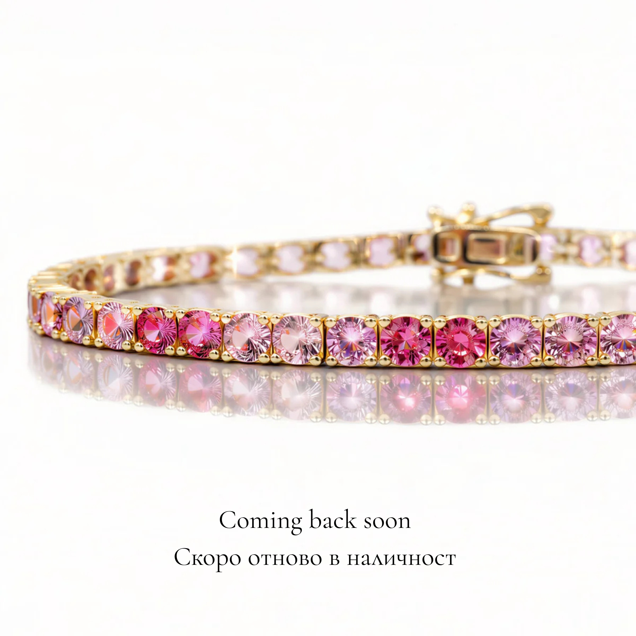 Tennis Bracelet Eterna in Pink