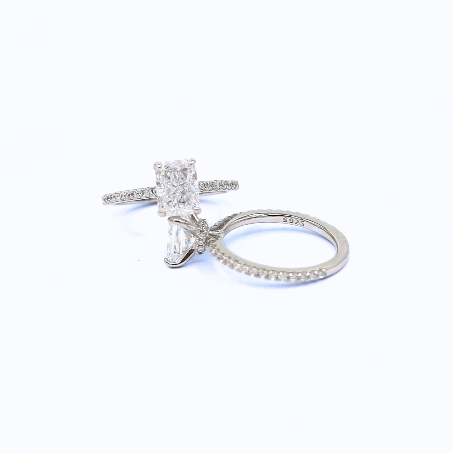 Kapi rectangular cut ring in silver - sterling silver jewelry