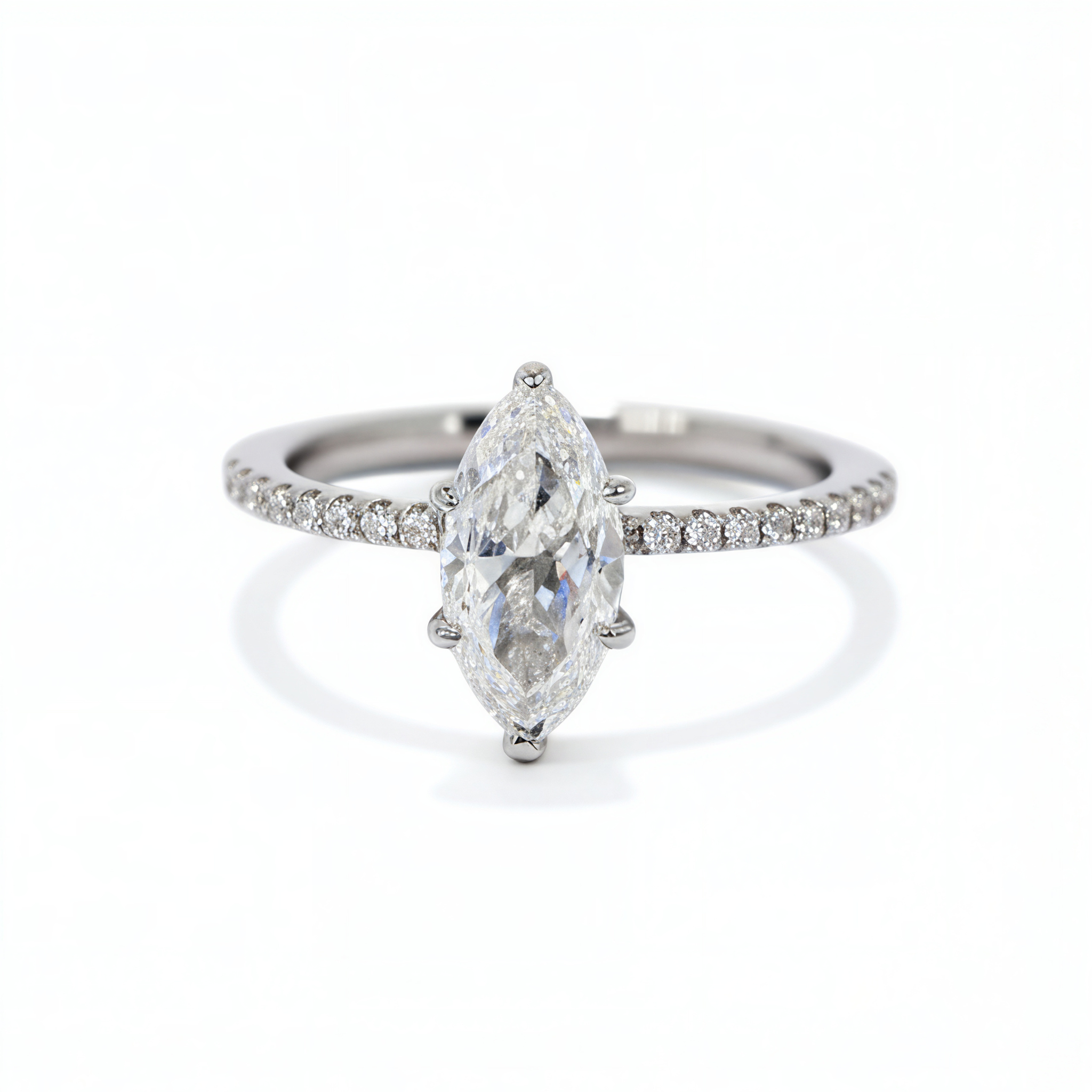 Пръстен Kapi Marquise Cut в сребърно