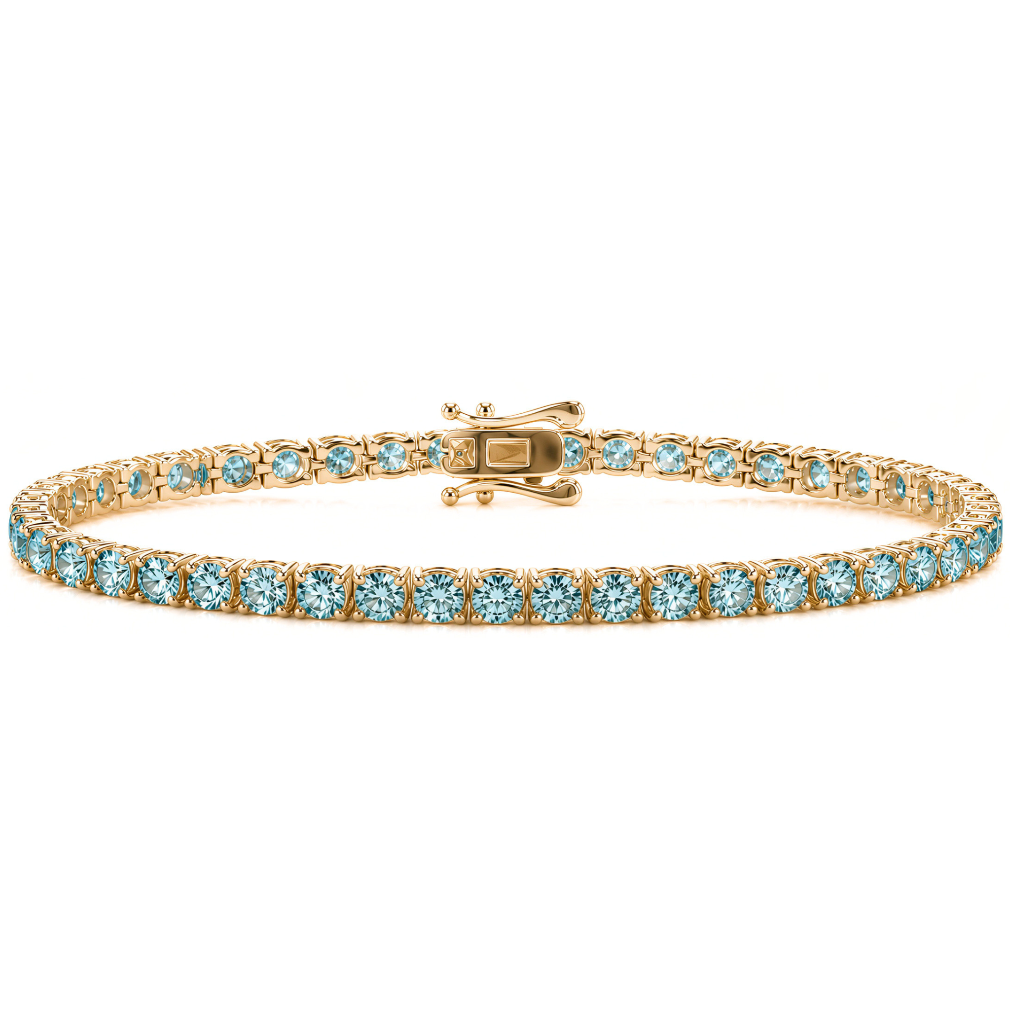Tennis bracelet Meriam in gold