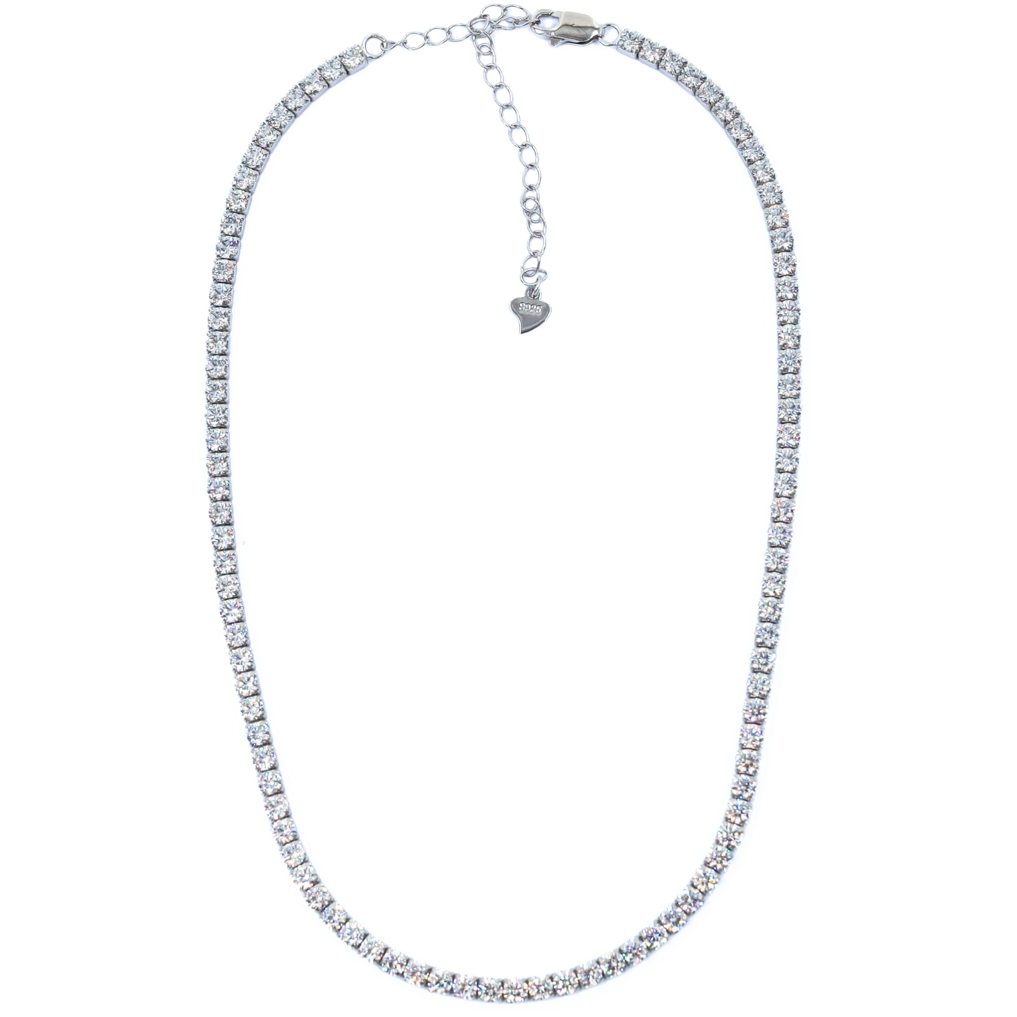 Silver Tennis Necklace