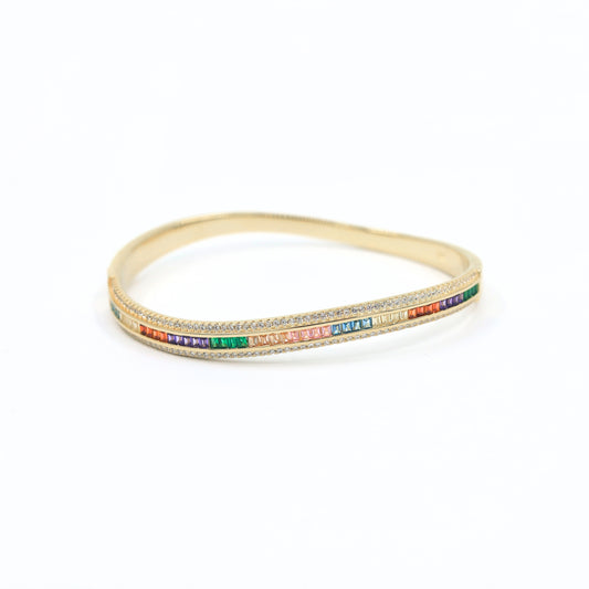 Chroma Bangle Bracelet in Gold