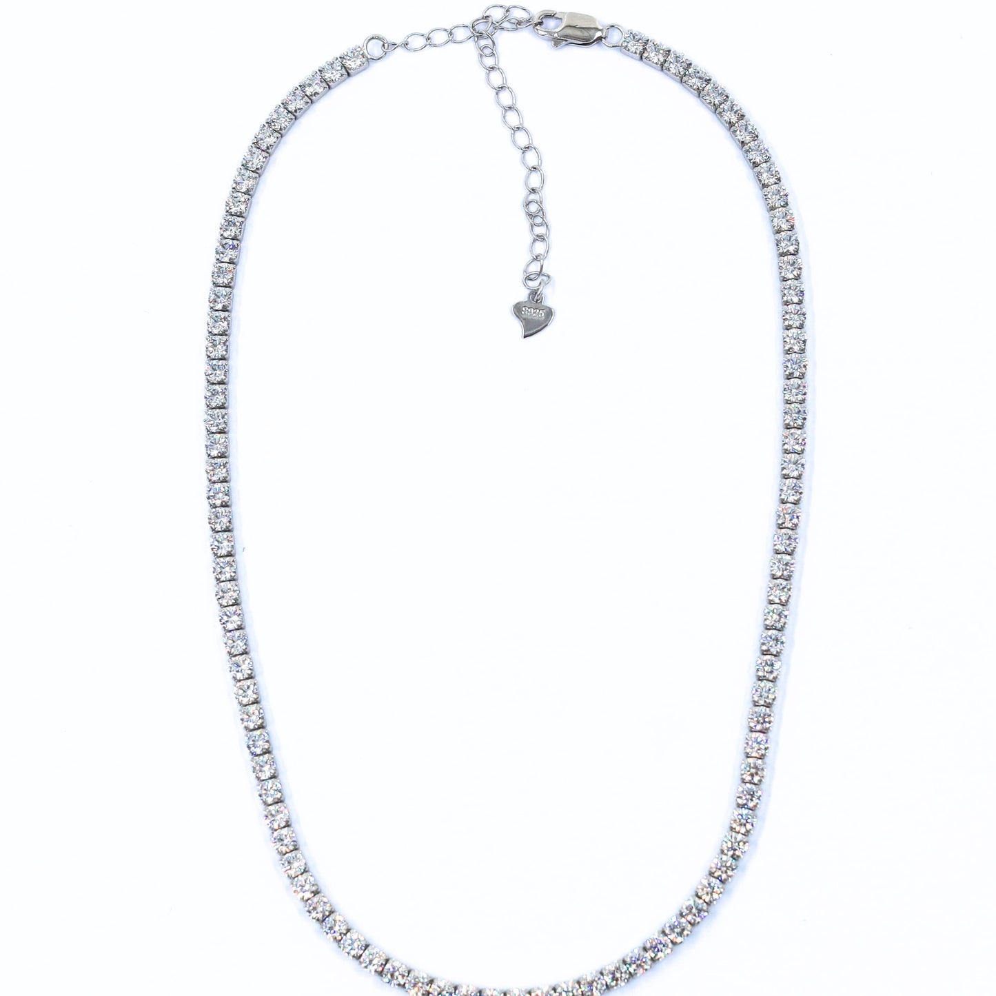 Silver Tennis Necklace