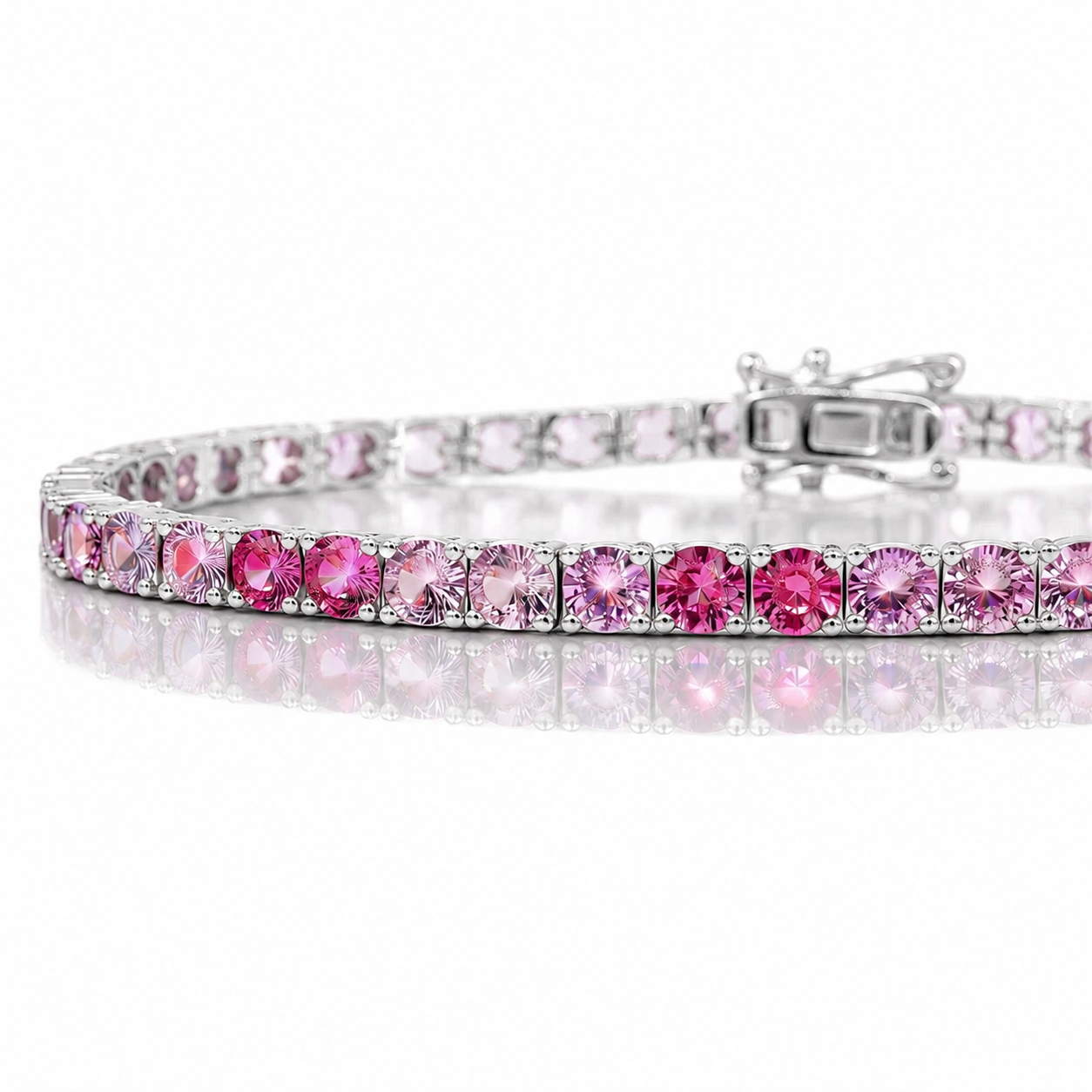 Tennis bracelet Eterna in Silver