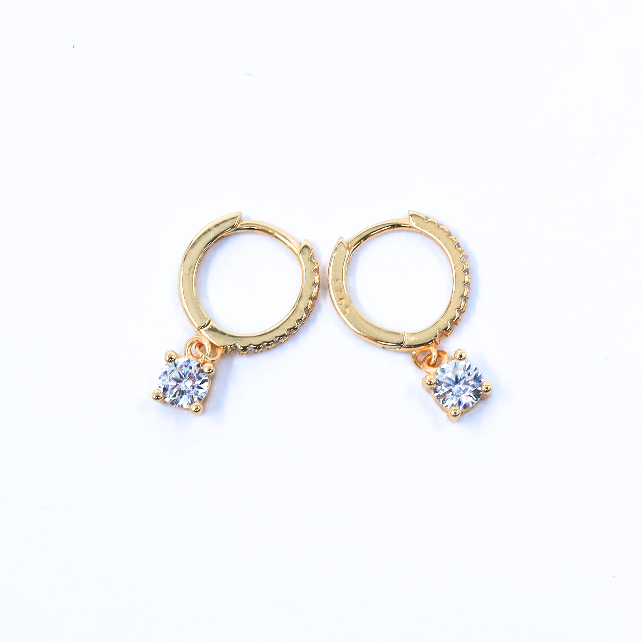 Luna Hoop Earrings in Gold