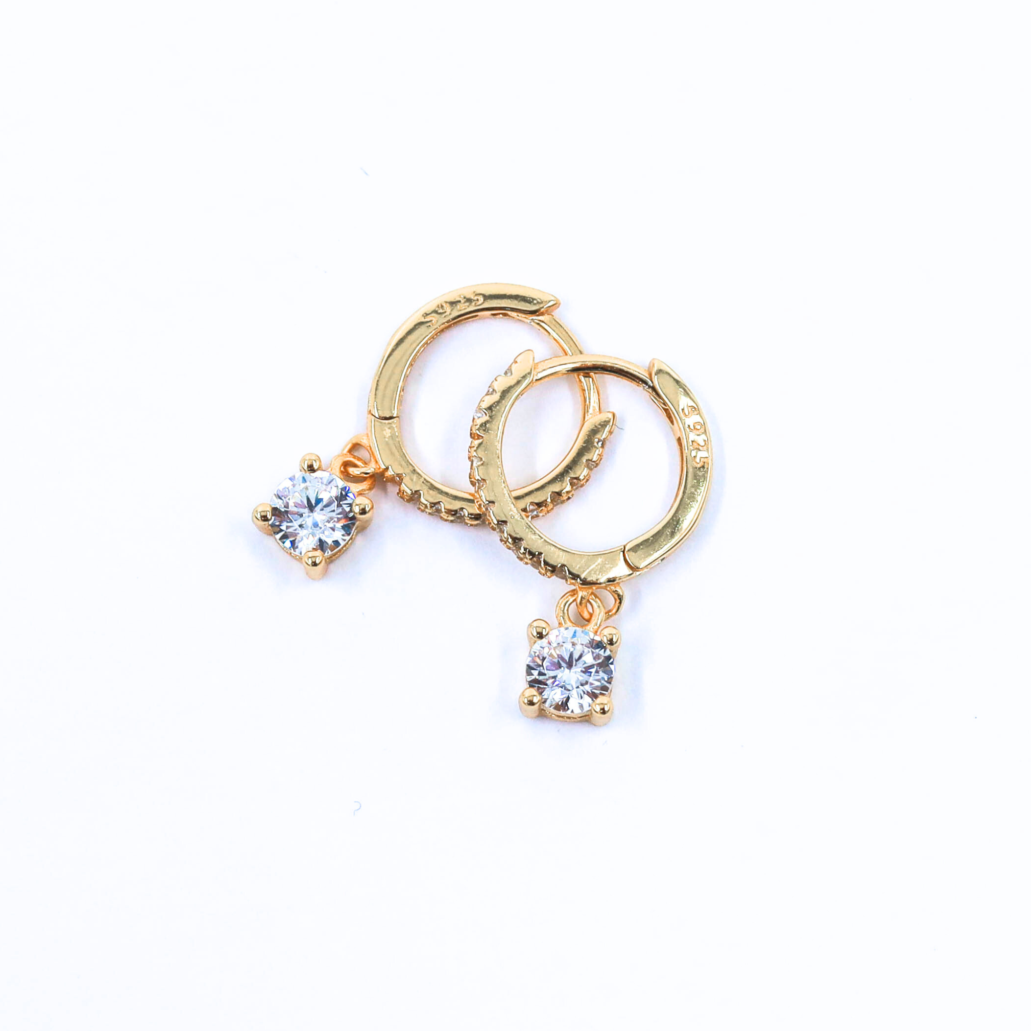 Luna Hoop Earrings in Gold