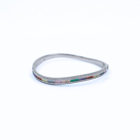 Chroma Bangle in Silver