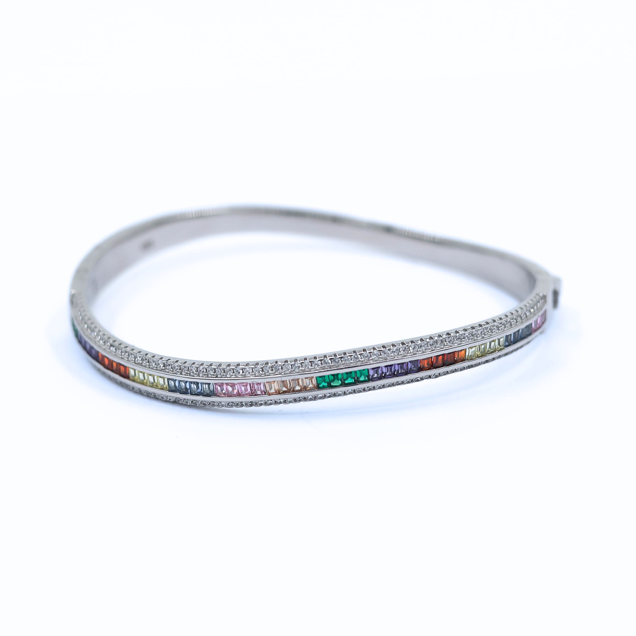 Chroma Bangle in Silver