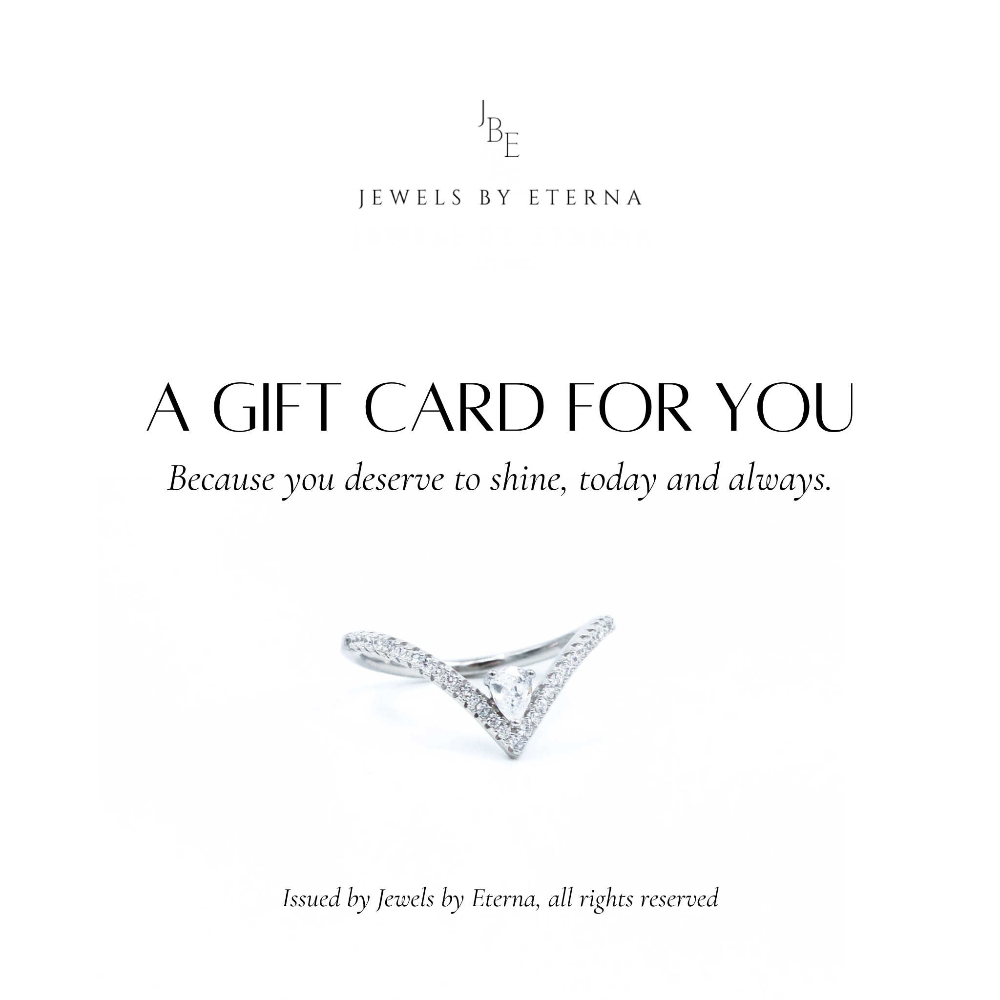 Електронна подаръчен ваучер Eterna