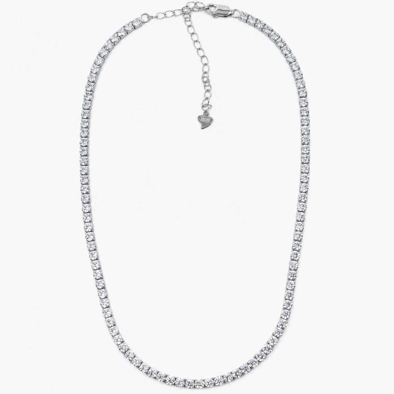 Silver Tennis Necklace