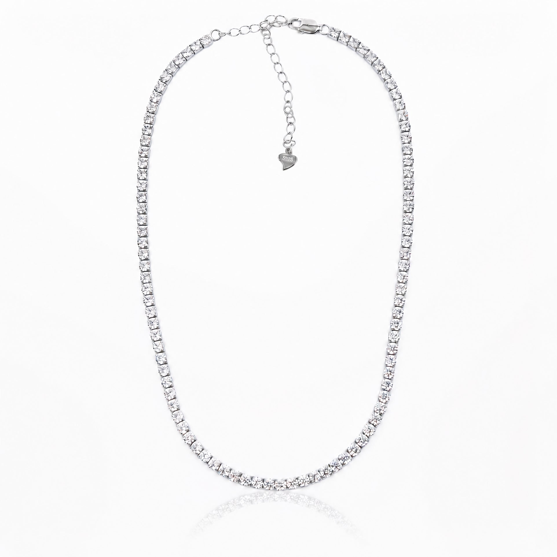 Silver Tennis Necklace