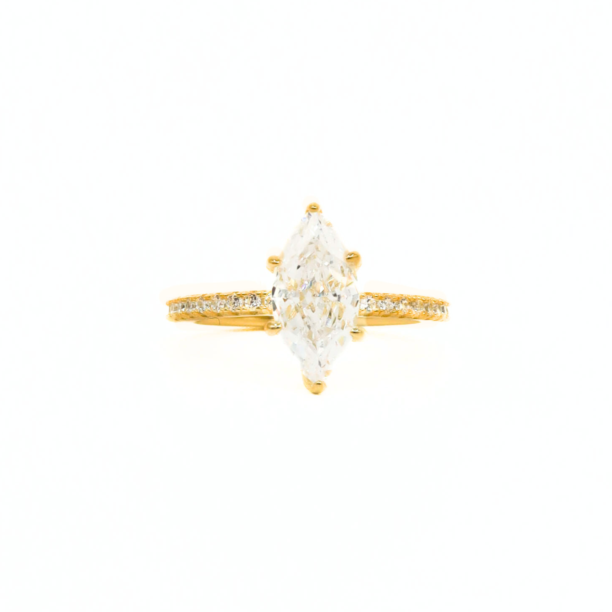 Anello Kapi con Taglio Marquise in Oro