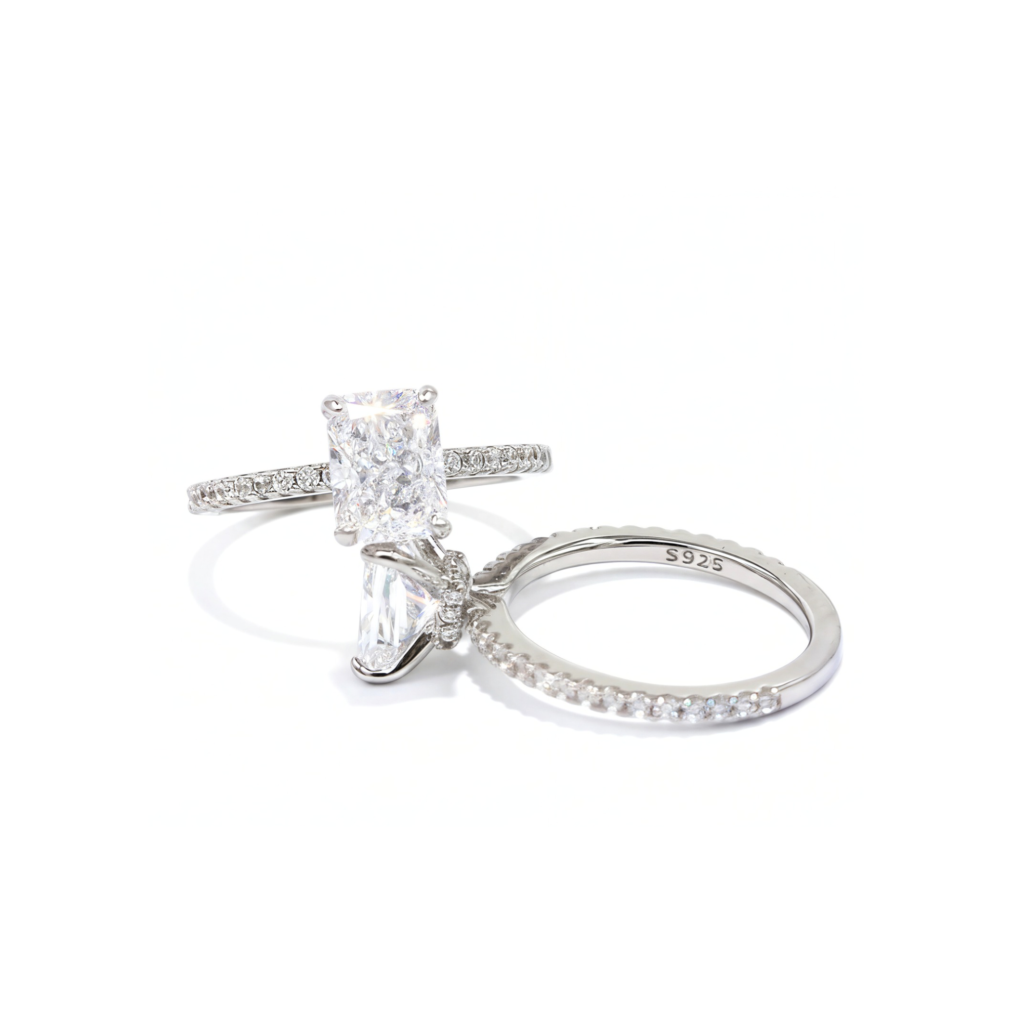 Kapi Radiant Cut Ring In Silver