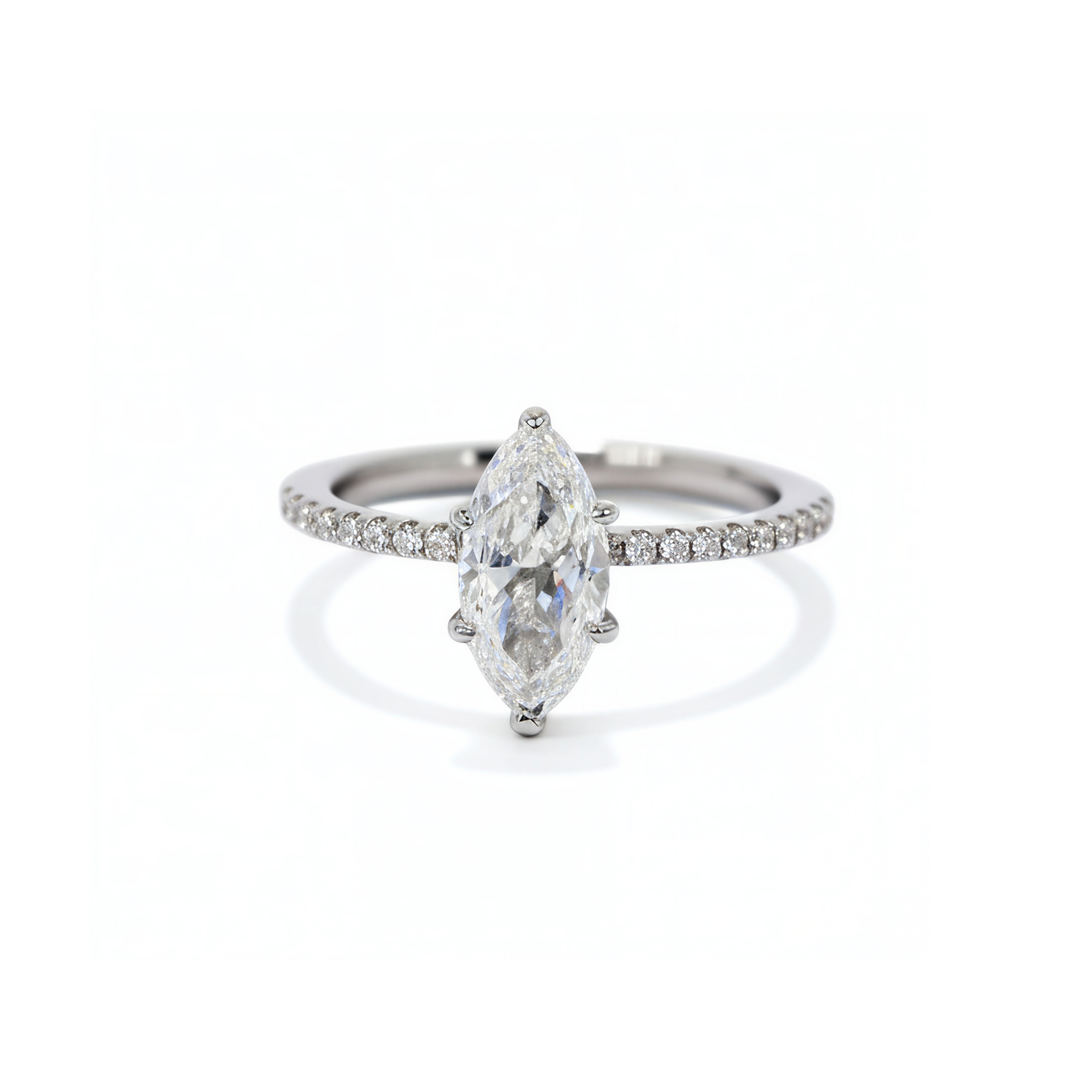 Kapi Marquise Cut Ring In Silver