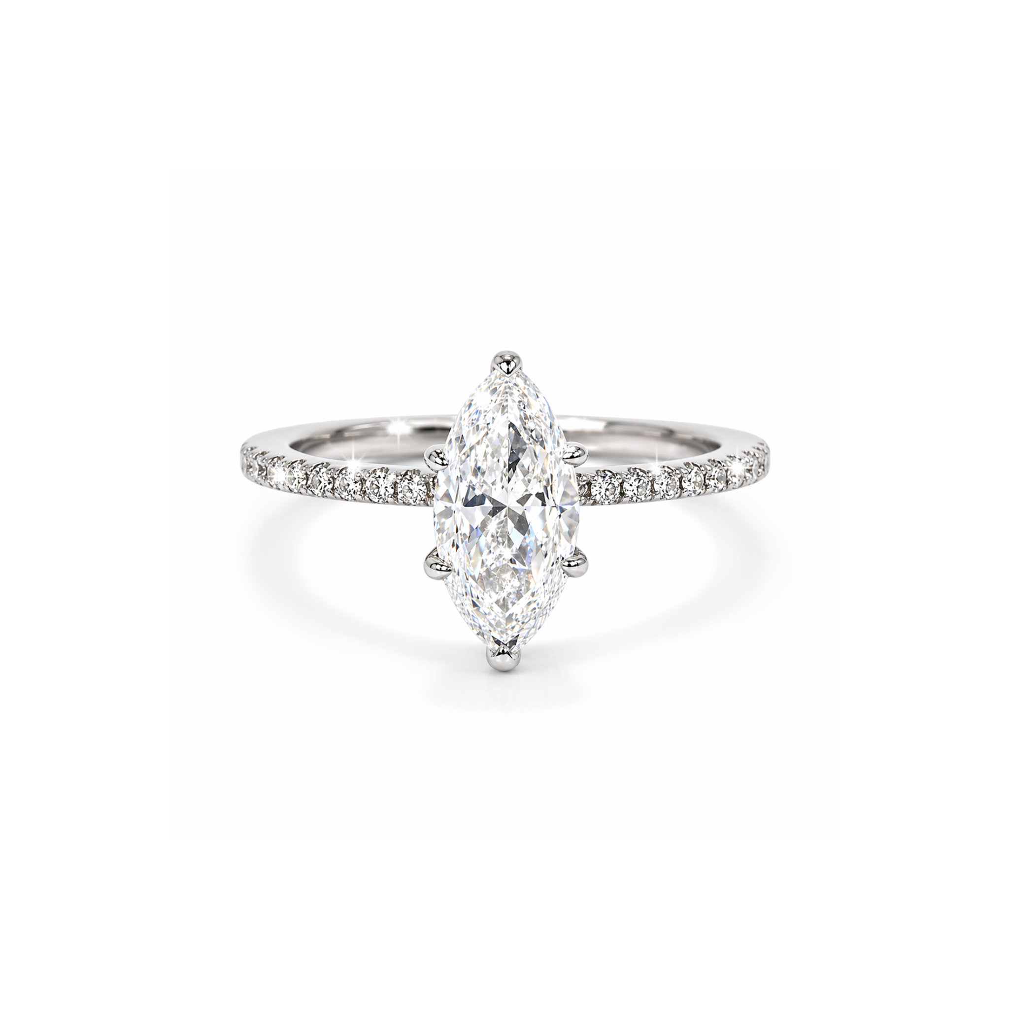 Kapi Marquise Cut Ring In Silver