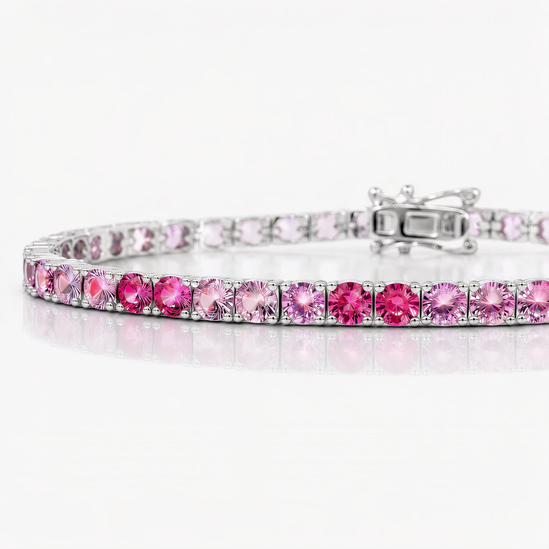 Tennis bracelet Eterna in Silver