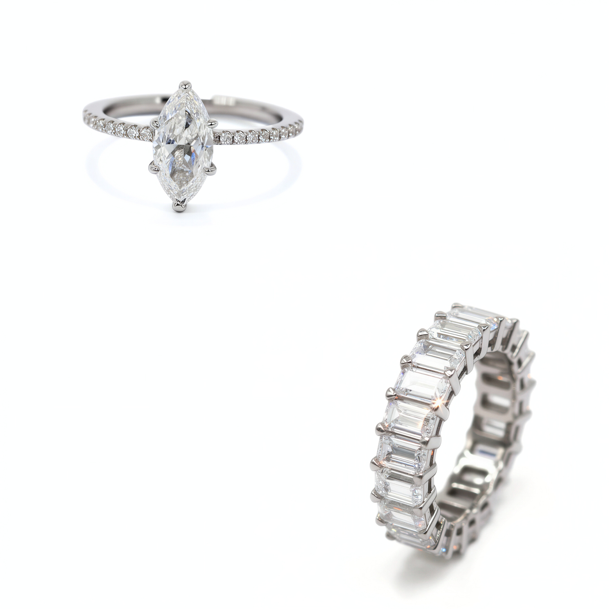 Комплектът Crystal Garden Kapi Marquise 